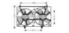 AVA QUALITY COOLING DN7529 Fan, radiator
